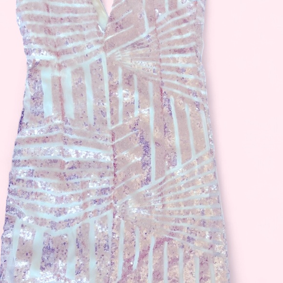 Sequin Beige Skirt - Picture 2 of 3